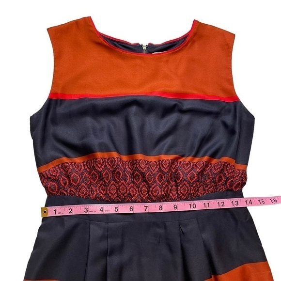 Loft Stripes & Mixed Print Sleeveless Dress - Picture 7 of 11